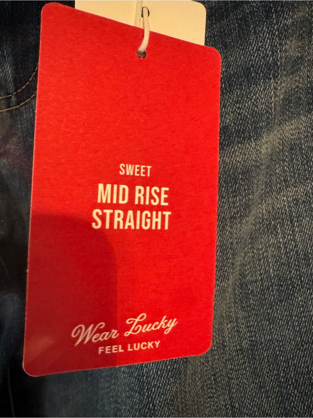 Lucky Brand Women's Medium Blue Straight Leg Jeans - Picture 3 of 7